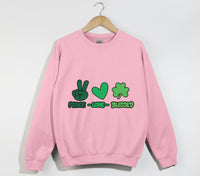 Load image into Gallery viewer, Peace, Love And Blessed - Christian Sweatshirt
