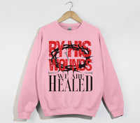 Load image into Gallery viewer, By His Wounds We Are Healed - Christian Sweatshirt