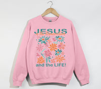 Load image into Gallery viewer, Jesus Is The Resurrection And The Life - Christian Sweatshirt
