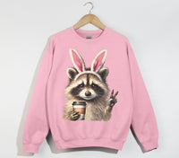 Load image into Gallery viewer, Easter Raccoon Bunny Sweatshirt

