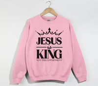 Load image into Gallery viewer, Jesus Is King Not The Government - Christian Sweatshirt
