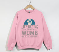 Load image into Gallery viewer, Life Begins In The Womb Not In The Courtroom - Sweatshirt
