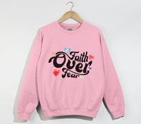Load image into Gallery viewer, Fear Over Fear - Christian Sweatshirt
