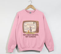 Load image into Gallery viewer, Kids Need Fathers, Not Screens - Sweatshirt
