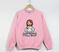 Load image into Gallery viewer, Jesus I Saw That - Funny Christian Sweatshirt
