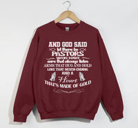 Load image into Gallery viewer, And God Said, Let There Be Pastors - Christian Sweatshirt
