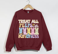 Load image into Gallery viewer, Treat All Peeps With Kindness - Easter Sweatshirt
