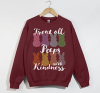 Load image into Gallery viewer, Treat All Peeps With Kindness - Easter Sweatshirt