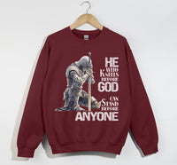 Load image into Gallery viewer, He Who Kneels Before God - Christian Sweatshirt
