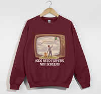 Load image into Gallery viewer, Kids Need Fathers, Not Screens - Sweatshirt
