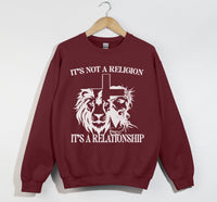 Load image into Gallery viewer, It&#39;s Not A Religion, It&#39;s A Relationship - Christian Sweatshirt
