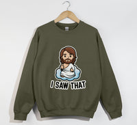 Load image into Gallery viewer, Jesus I Saw That - Funny Christian Sweatshirt
