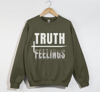 Load image into Gallery viewer, Truth Over Feelings - Christian Sweatshirt
