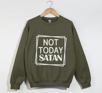 Load image into Gallery viewer, Not Today Satan - Christian Sweatshirt
