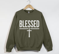 Load image into Gallery viewer, Blessed Print - Sweatshirt
