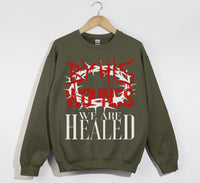 Load image into Gallery viewer, By His Wounds We Are Healed - Christian Sweatshirt
