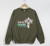 Load image into Gallery viewer, God Is Good All The Time - Christian Sweatshirt
