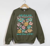 Load image into Gallery viewer, Jesus Is The Resurrection And The Life - Christian Sweatshirt
