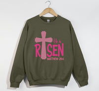 Load image into Gallery viewer, He Is Risen - Christian Sweatshirt
