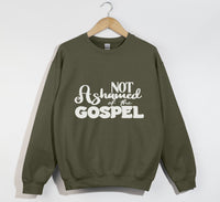 Load image into Gallery viewer, Not Ashamed Of The Gospel - Christian Sweatshirt
