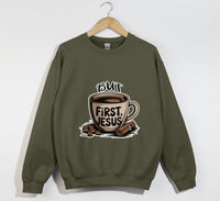 Load image into Gallery viewer, But First, Jesus - Christian Sweatshirt