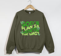 Load image into Gallery viewer, God&#39;s Plan Is Worth The Wait - Christian Sweatshirt
