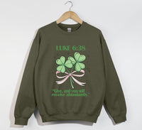 Load image into Gallery viewer, Give, And You Will Receive Abundantly - Christian Sweatshirt
