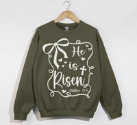 Load image into Gallery viewer, He Is Risen - Christian Sweatshirt
