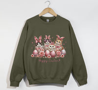 Load image into Gallery viewer, Happy Easter Sweatshirt - Cute Cat Sweatshirt
