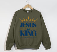 Load image into Gallery viewer, Jesus Is King Not The Government - Christian Sweatshirt
