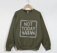 Load image into Gallery viewer, Not Today Satan - Christian Sweatshirt
