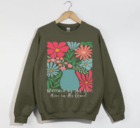 Load image into Gallery viewer, Redeemed By His Love, Alive In His Grace - Christian Sweatshirt