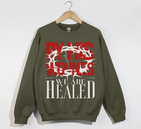 Load image into Gallery viewer, By His Wounds We Are Healed - Christian Sweatshirt