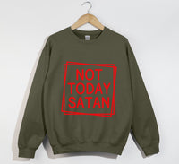Load image into Gallery viewer, Not Today Satan - Christian Sweatshirt
