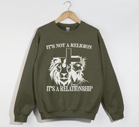 Load image into Gallery viewer, It&#39;s Not A Religion, It&#39;s A Relationship - Christian Sweatshirt
