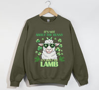Load image into Gallery viewer, It&#39;s Not About The Bunny, It&#39;s About The Lamb - Christian Sweatshirt
