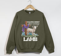 Load image into Gallery viewer, It&#39;s Not About The Bunny, It&#39;s About The Lamb - Christian Sweatshirt
