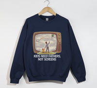 Load image into Gallery viewer, Kids Need Fathers, Not Screens - Sweatshirt
