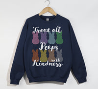 Load image into Gallery viewer, Treat All Peeps With Kindness - Easter Sweatshirt