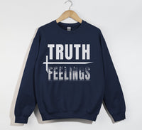 Load image into Gallery viewer, Truth Over Feelings - Christian Sweatshirt
