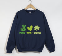 Load image into Gallery viewer, Peace, Love And Blessed - Christian Sweatshirt
