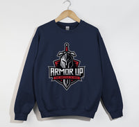 Load image into Gallery viewer, Armor Up, The Battle Is Real - Christian Sweatshirt