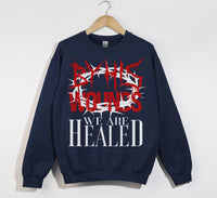 Load image into Gallery viewer, By His Wounds We Are Healed - Christian Sweatshirt
