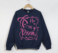 Load image into Gallery viewer, He Is Risen - Christian Sweatshirt
