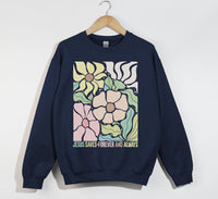 Load image into Gallery viewer, Jesus Saves, Forever And Always - Christian Sweatshirt
