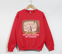 Load image into Gallery viewer, Kids Need Fathers, Not Screens - Sweatshirt
