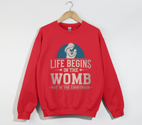Load image into Gallery viewer, Life Begins In The Womb Not In The Courtroom - Sweatshirt

