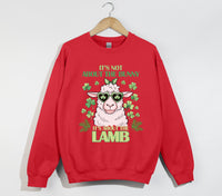 Load image into Gallery viewer, It&#39;s Not About The Bunny, It&#39;s About The Lamb - Christian Sweatshirt
