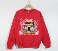 Load image into Gallery viewer, He Is Not Here For He Has Risen - Christian Sweatshirt
