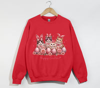 Load image into Gallery viewer, Happy Easter Sweatshirt - Cute Cat Sweatshirt
